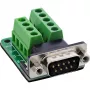InLine 92501F Kabelverbinder terminalblock / D-Sub 9 Zwart, Groen