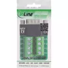 InLine 92501F Kabelverbinder terminalblock / D-Sub 9 Zwart, Groen