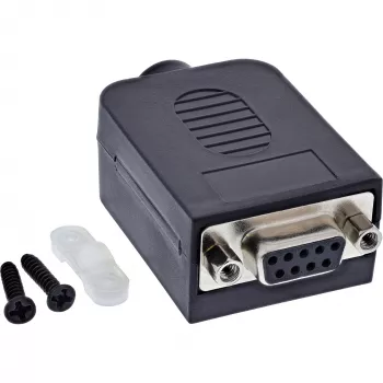 InLine 92501H Kabelverbinder klemmenblok / D-Sub 9 Zwart