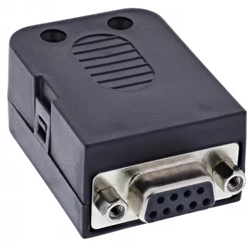 InLine 92501H Kabelverbinder klemmenblok / D-Sub 9 Zwart
