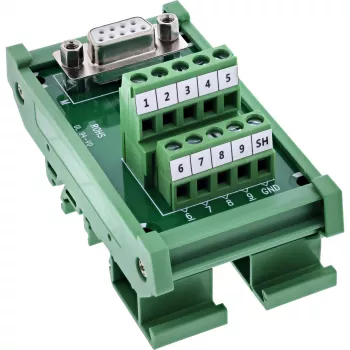 InLine 92501K Draadverbinder klemmenblok / D-Sub 9 Groen