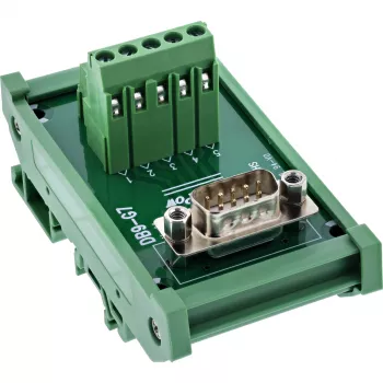 InLine 92501L Kabelverbinder klemmenblok / D-Sub 9 Groen