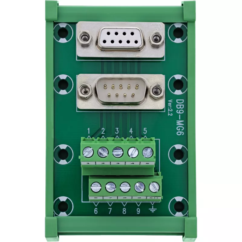 InLine 92501M Kabelverbinder klemmenstrook / D-Sub 9 Groen