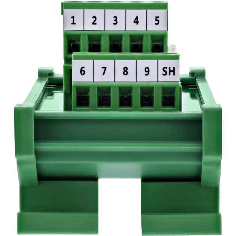 InLine 92501M Kabelverbinder klemmenstrook / D-Sub 9 Groen
