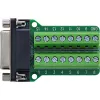 InLine 92502A Kabelverbinder klemmenstrook / D-Sub 15 Zwart, Groen