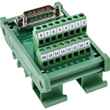 InLine 92502D Kabelverbinder klemmenstrook / D-Sub 15 Groen