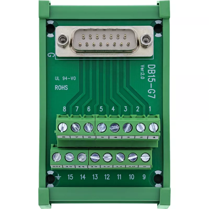 InLine 92502D Kabelverbinder klemmenstrook / D-Sub 15 Groen