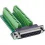 InLine 92502E Kabelverbinder klemmenstrook / D-Sub 25 Groen