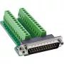 InLine 92502F Kabelverbinder rijgklem / D-Sub 25 Groen