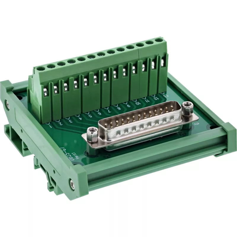 InLine 92502I Kabelverbinder klemmenstrook / D-Sub 25 Groen