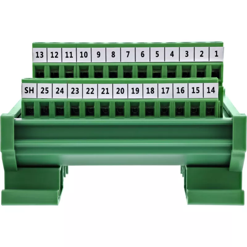 InLine 92502I Kabelverbinder klemmenstrook / D-Sub 25 Groen