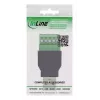 InLine 92504A Kabelverbinder USB-A / klemmenstrook, 5-polig Zwart, Groen