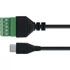 InLine 92504E Draadverbinder USB-C / klemmenstrook, 5-polig Zwart, Groen