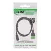 InLine 92504F Kabeladapter USB-C / klemmenstrook, 5-polig Zwart, Groen