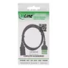 InLine 92504H Draadverbinder USB-A / klemmenblok, 5-polig Zwart, Groen