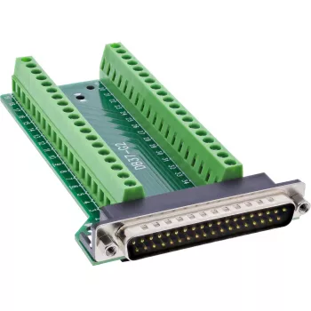 InLine 92502J Draadverbinder klemmenstrook / D-Sub 37 Zwart, Groen