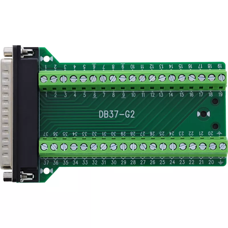 InLine 92502J Draadverbinder klemmenstrook / D-Sub 37 Zwart, Groen