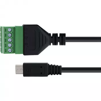 InLine 92504C Kabeladapter Micro USB / klemmenstrook, 5-polig Zwart, Groen