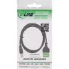 InLine 92504I kabelverbinder USB-B / klemmenstrook, 5-polig zwart, groen