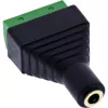 InLine 92504K kabeladapter 3,5 mm 4-polige jackbus TRRS / klemmenstrook 4 klemmen zwart, groen