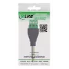 InLine 92504L kabelverbinder 6,35 mm 3-polige jackstekker TRS / klemmenstrook 3 klemmen zwart, groen