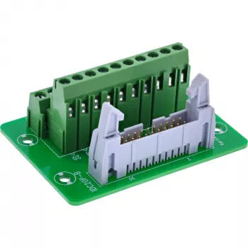 InLine 92504P IDC 20-aansluiting naar 10-polig klemmenblok, PCB-montage