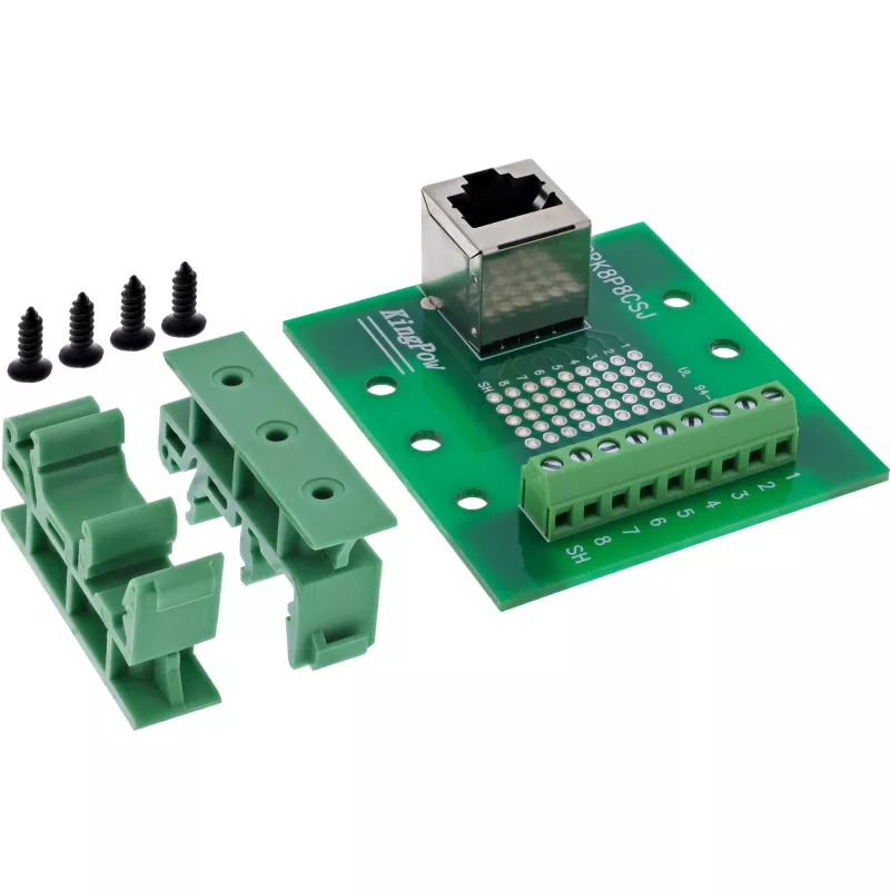 InLine 92505A kabelverbinder RJ45 8P8C / rijgklem 9 polen groen