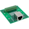InLine 92505B RJ45-aansluiting klemmenblok, recht, DIN-rail
