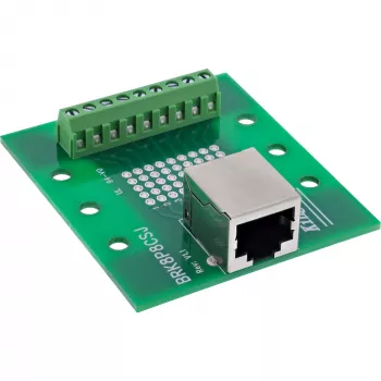 InLine 92505B RJ45-aansluiting klemmenblok, recht, DIN-rail