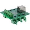 InLine 92505B RJ45-aansluiting klemmenblok, recht, DIN-rail