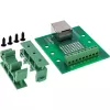 InLine 92505B RJ45-aansluiting klemmenblok, recht, DIN-rail