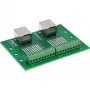 InLine 92505C Dubbele RJ45-aansluiting klemmenblok, recht, DIN-rail