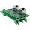 InLine 92505D kabelverbinder 2x RJ45 8P8C / 2x klemmenstrook 9 klemmen groen