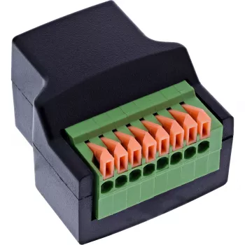 InLine 92505E kabelverbinder RJ45 8P8C / rijgklem, 8-polig zwart