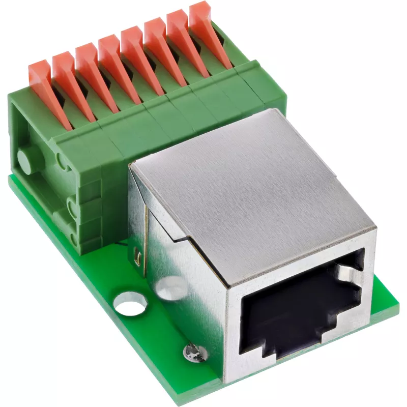 InLine 92505F draadverbinder RJ45 Cat.5e 8P8C / klemmenstrook, 8-polig groen
