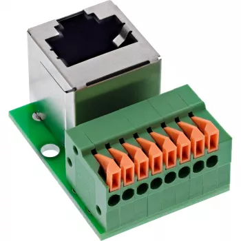 InLine 92505G draadverbinder RJ45 Cat.5e 8P8C / klemmenblok, 8-polig groen