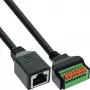 InLine 92505H draadverbinder RJ45 Cat.5e 8P8C / klemmenblok, 8-polig zwart