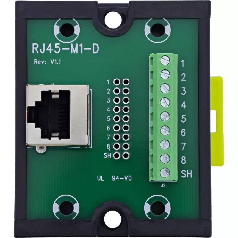 InLine 92505J draadverbinder RJ45 8P8C / klemmenstrook, 9-polig, zwart, groen