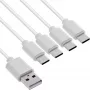 InLine 35142W USB-kabel USB 2.0 2 m USB A 4 x USB-C wit