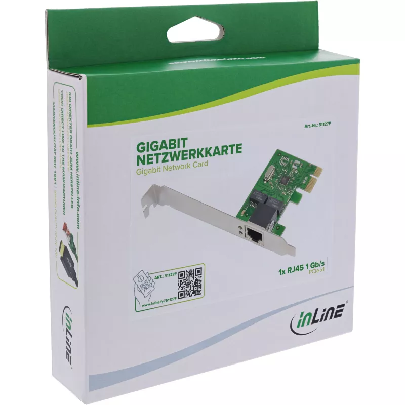 InLine 51127F netwerkkaart intern Ethernet 1000 Mbit/s