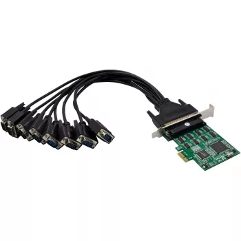 InLine 76660Z 8-poorts RS-232 PCIe seriële kaart