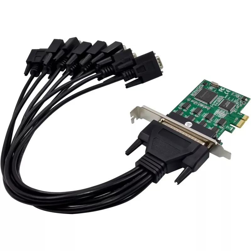 InLine 76660Z 8-poorts RS-232 PCIe seriële kaart