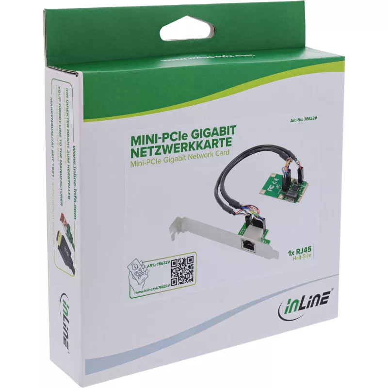 InLine 76622V netwerkkaart intern Ethernet 1000 Mbit/s