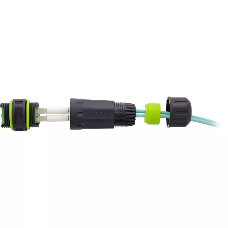 InLine 69927B Glasvezelkoppeling LC, IP68, 2x2 LC-aansluiting, voor buiten, M20