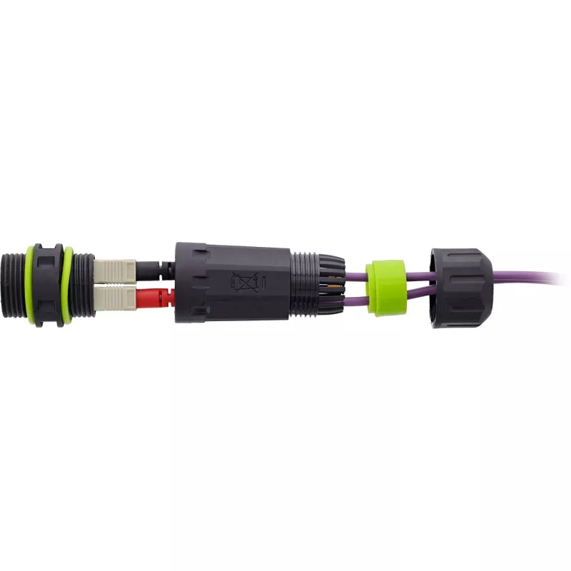 InLine 69927F Glasvezelkoppeling SC, IP68, 2x2 SC-aansluiting, voor buiten, M20