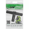 InLine 69927U IP68 netspanningskoppeling, 3-polig, 3-weg (T), M20, zwart