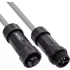 InLine 69927W IP68 netspanningskoppeling, 3-polig, stekker/aansluiting, M20, zwart