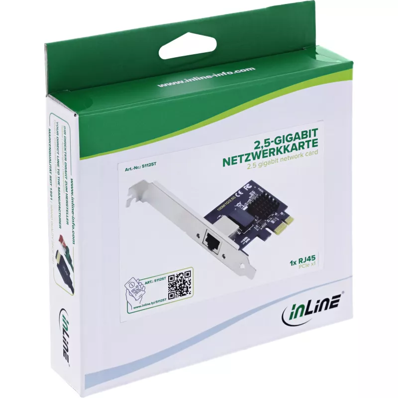 InLine 51125T netwerkkaart intern Ethernet 2500 Mbit/s