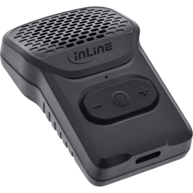 Mono draagbare luidspreker InLine 55383 — zwart, driver 2,8 cm, Bluetooth 2,4 GHz (bereik 10 m)