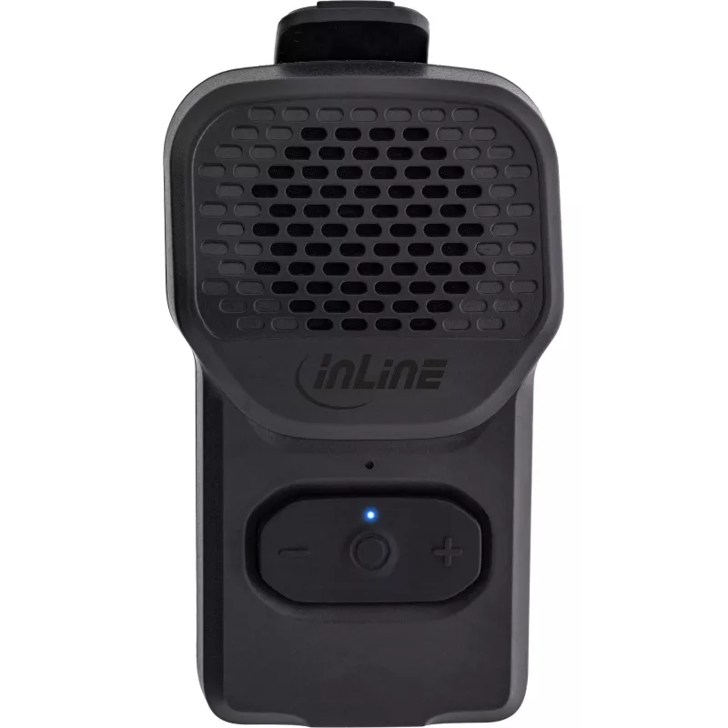 Mono draagbare luidspreker InLine 55383 — zwart, driver 2,8 cm, Bluetooth 2,4 GHz (bereik 10 m)